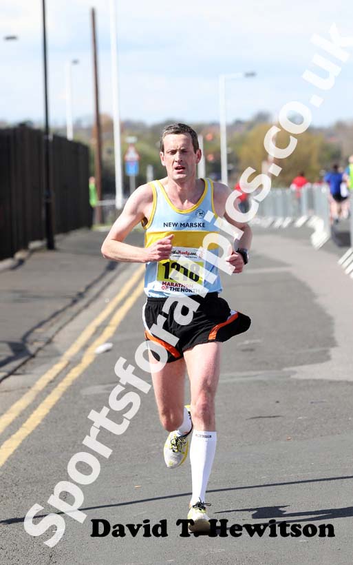 Andrew Pearson (New Marske) on his way to finishing second in the Marathon of the North.